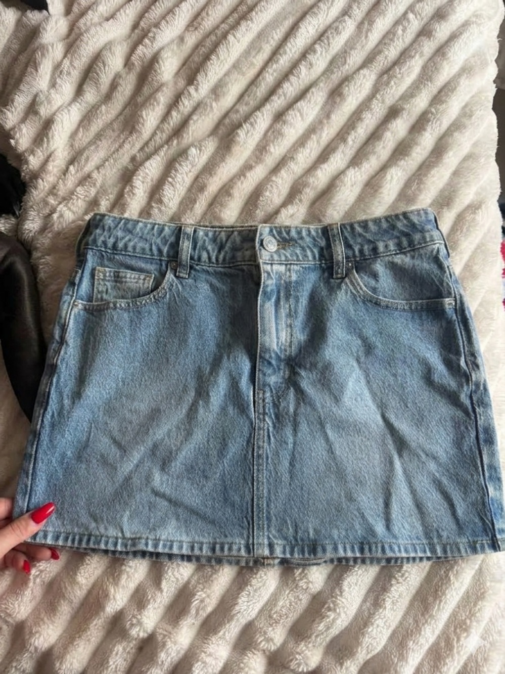 PacSun Light Blue Denim Mini Skirt
